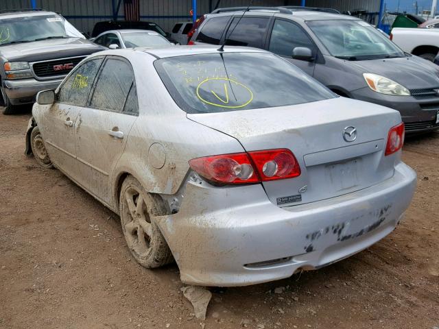 1YVHP80DX45N32777 - 2004 MAZDA 6 S SILVER photo 3