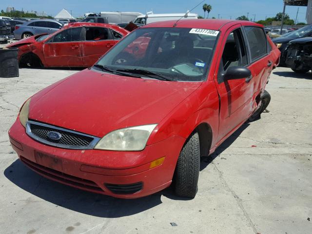 1FAFP34N17W355799 - 2007 FORD FOCUS ZX4 RED photo 2