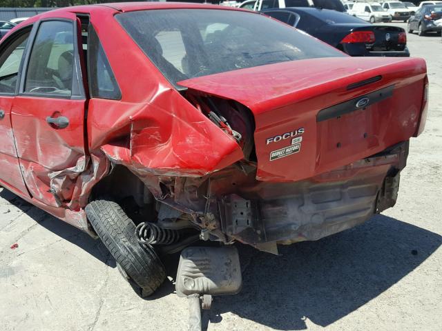 1FAFP34N17W355799 - 2007 FORD FOCUS ZX4 RED photo 9