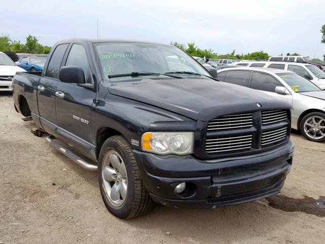 1D7HU18D95S134141 - 2005 DODGE RAM 1500 S BLACK photo 1