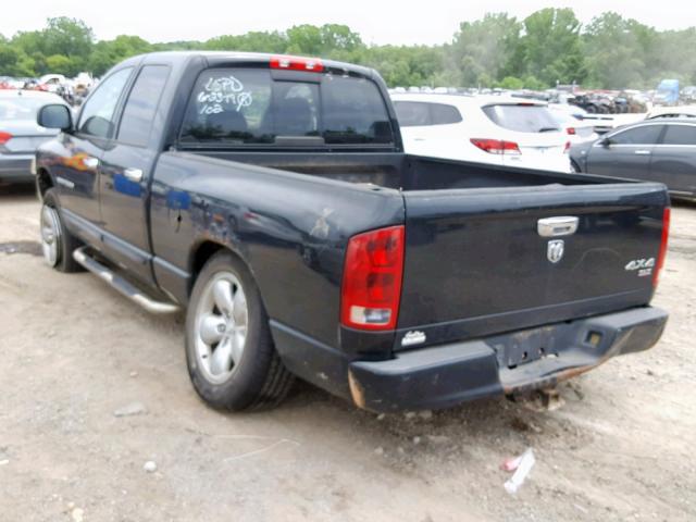 1D7HU18D95S134141 - 2005 DODGE RAM 1500 S BLACK photo 3