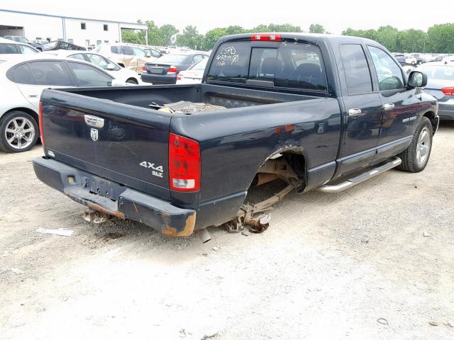 1D7HU18D95S134141 - 2005 DODGE RAM 1500 S BLACK photo 4