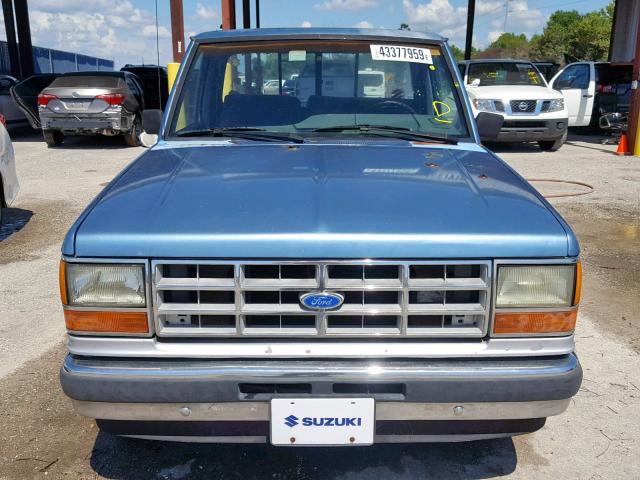 1FTCR10A6LUA09252 - 1990 FORD RANGER BLUE photo 9