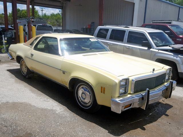 1D37U7B435406 - 1977 CHEVROLET MALIBU YELLOW photo 1