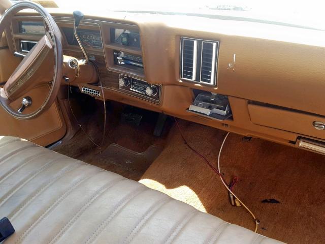 1D37U7B435406 - 1977 CHEVROLET MALIBU YELLOW photo 9