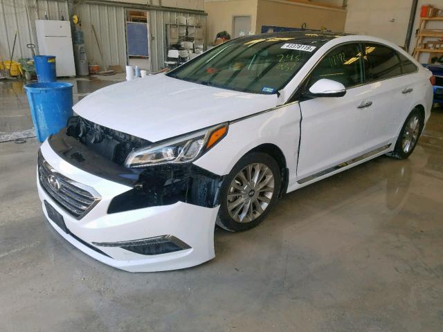 5NPE34AF6FH245937 - 2015 HYUNDAI SONATA SPO WHITE photo 2