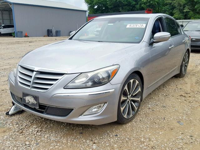 KMHGC4DH0CU211964 - 2012 HYUNDAI GENESIS 5. GRAY photo 2