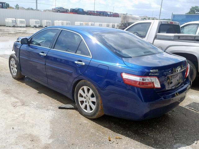 4T1BB46K99U092326 - 2009 TOYOTA CAMRY HYBR BLUE photo 3