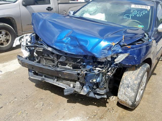 4T1BB46K99U092326 - 2009 TOYOTA CAMRY HYBR BLUE photo 9