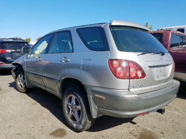 JT6HF10U4X0014639 - 1999 LEXUS RX 300 SILVER photo 3