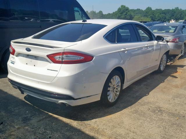 3FA6P0SU9DR365701 - 2013 FORD FUSION TIT WHITE photo 4