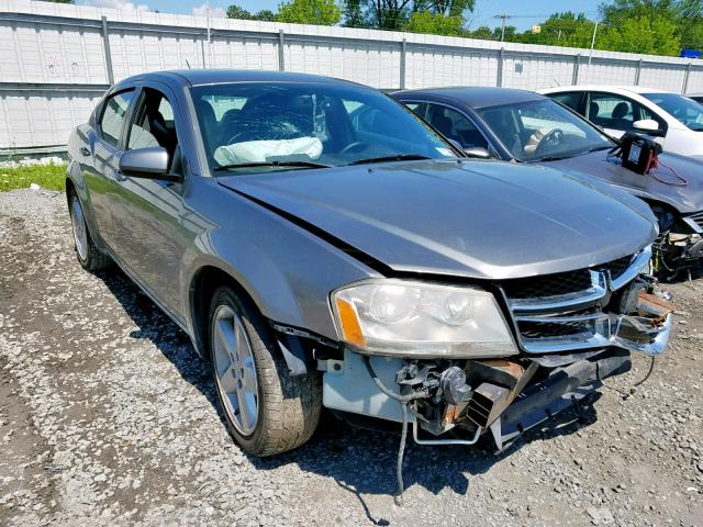 1B3BD2FG4BN577957 - 2011 DODGE AVENGER LU GRAY photo 1