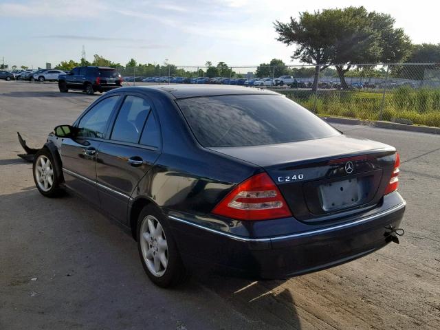 WDBRF61J74E018857 - 2004 MERCEDES-BENZ C 240 GRAY photo 3