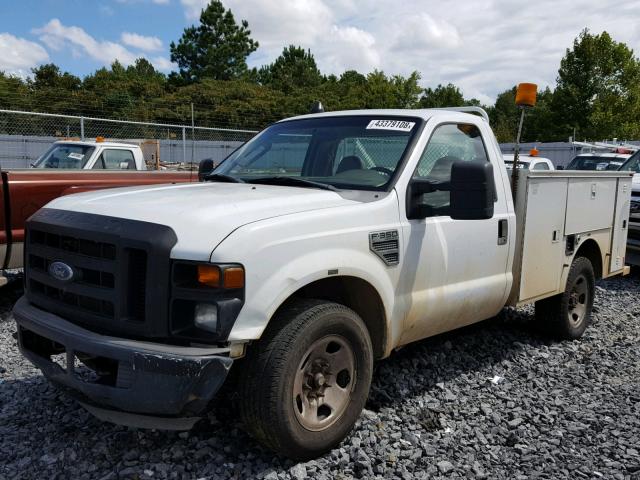 1FDWF305X8EC54685 - 2008 FORD F350 SRW S WHITE photo 2