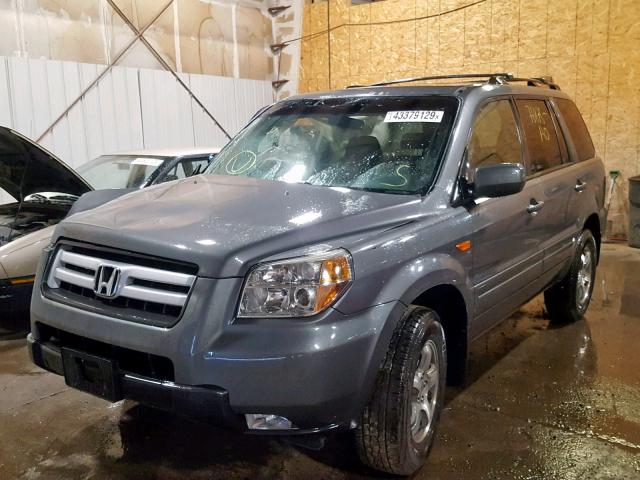 5FNYF18398B018614 - 2008 HONDA PILOT SE CHARCOAL photo 2