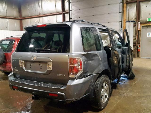 5FNYF18398B018614 - 2008 HONDA PILOT SE CHARCOAL photo 4