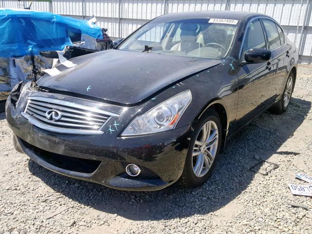 JN1CV6AP9DM725336 - 2013 INFINITI G37 BASE BLACK photo 2