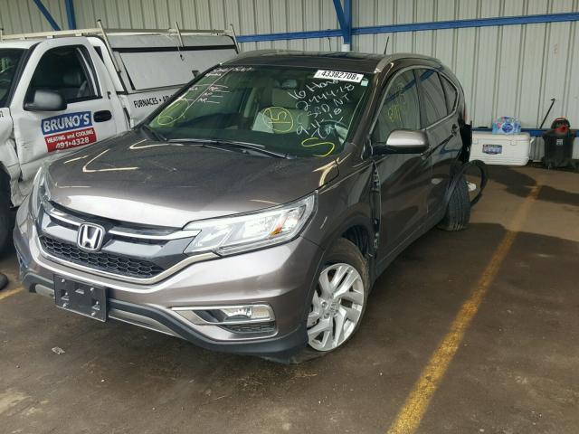 2HKRM4H74GH683404 - 2016 HONDA CR-V EXL GRAY photo 2