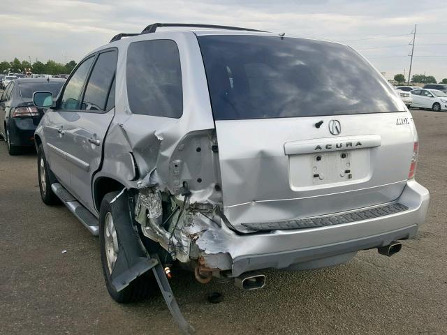 2HNYD18286H526748 - 2006 ACURA MDX SILVER photo 3