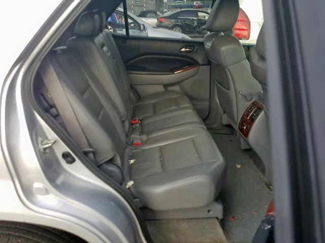 2HNYD18286H526748 - 2006 ACURA MDX SILVER photo 6