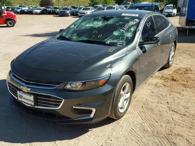 1G1ZB5ST9JF166255 - 2018 CHEVROLET MALIBU LS GRAY photo 2
