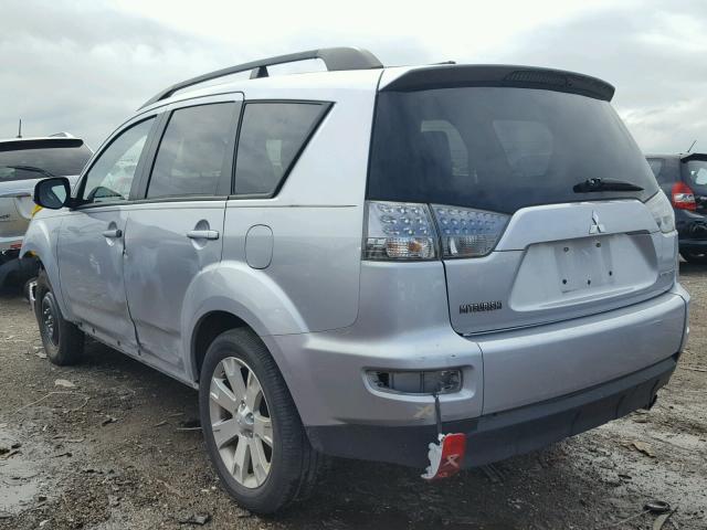 JA4JT3AW6DU013442 - 2013 MITSUBISHI OUTLANDER SILVER photo 3