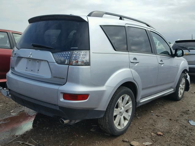 JA4JT3AW6DU013442 - 2013 MITSUBISHI OUTLANDER SILVER photo 4