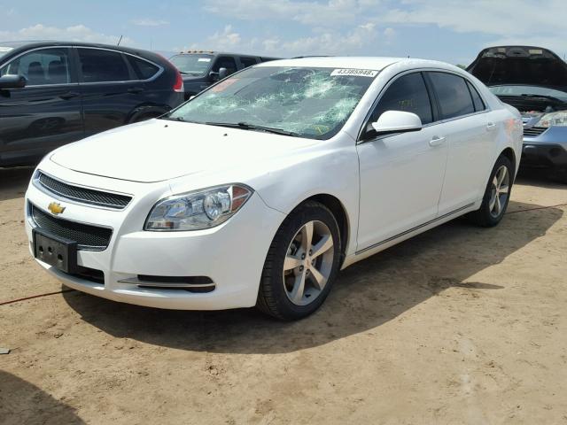 1G1ZC5E15BF364386 - 2011 CHEVROLET MALIBU 1LT WHITE photo 2