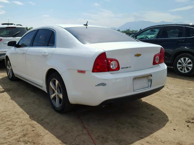 1G1ZC5E15BF364386 - 2011 CHEVROLET MALIBU 1LT WHITE photo 3