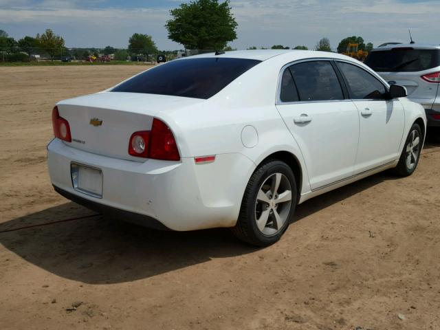 1G1ZC5E15BF364386 - 2011 CHEVROLET MALIBU 1LT WHITE photo 4