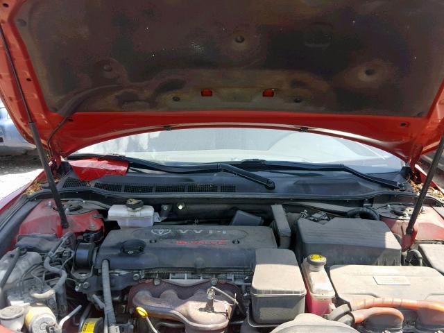 4T1BB46K07U019603 - 2007 TOYOTA CAMRY NEW RED photo 7