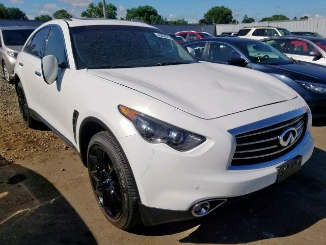 JN8CS1MW5DM173012 - 2013 INFINITI FX37 WHITE photo 1