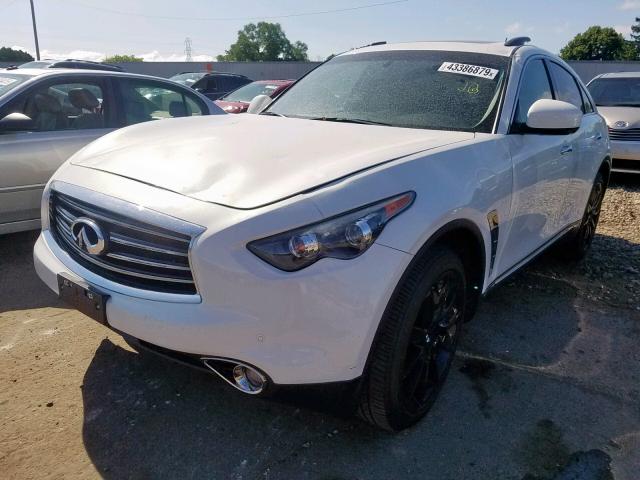 JN8CS1MW5DM173012 - 2013 INFINITI FX37 WHITE photo 2