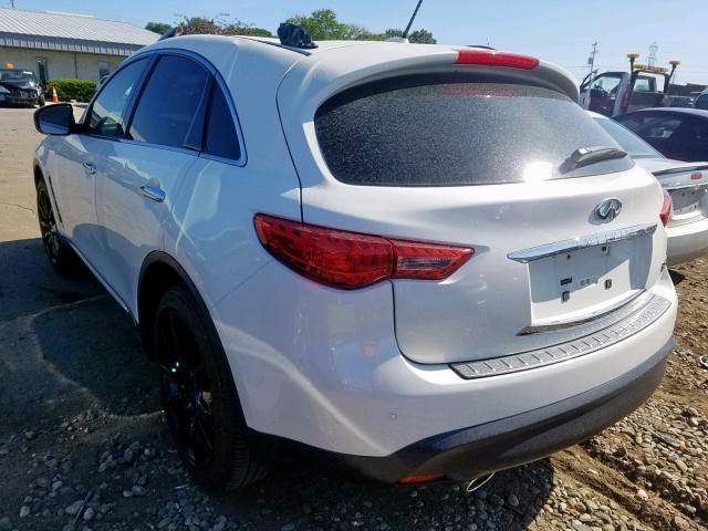 JN8CS1MW5DM173012 - 2013 INFINITI FX37 WHITE photo 3