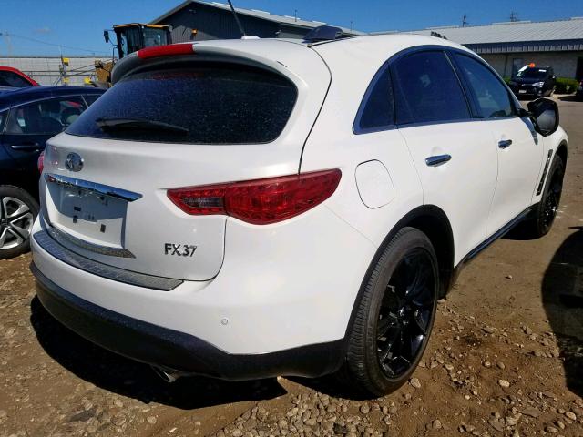 JN8CS1MW5DM173012 - 2013 INFINITI FX37 WHITE photo 4