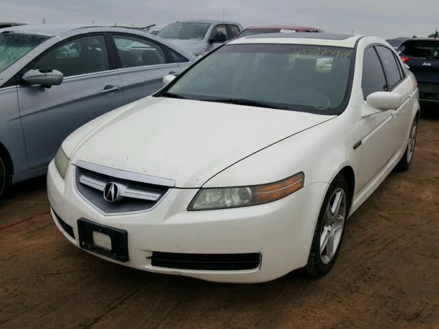 19UUA66235A004668 - 2005 ACURA TL WHITE photo 2