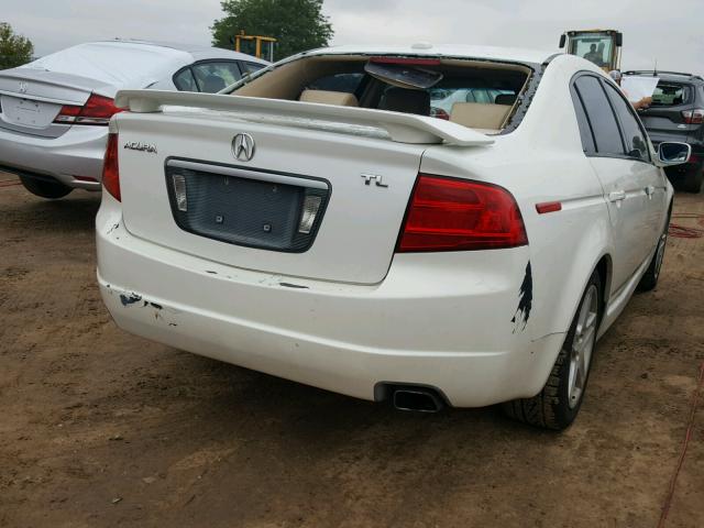 19UUA66235A004668 - 2005 ACURA TL WHITE photo 4