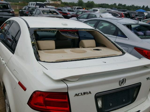 19UUA66235A004668 - 2005 ACURA TL WHITE photo 9