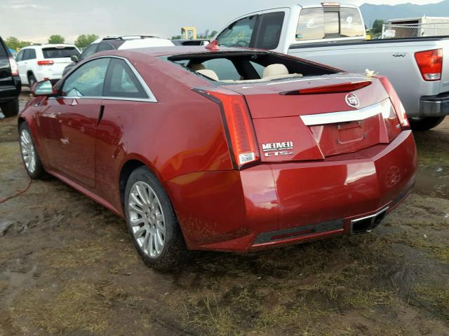 1G6DG1E31E0104965 - 2014 CADILLAC CTS PERFOR RED photo 3