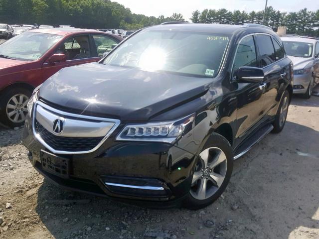 5FRYD4H22GB041423 - 2016 ACURA MDX BLACK photo 2