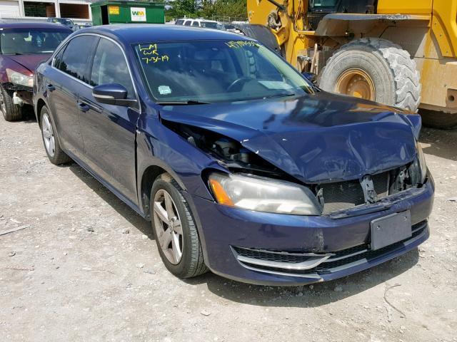 1VWAT7A33EC038824 - 2014 VOLKSWAGEN PASSAT S BLUE photo 1