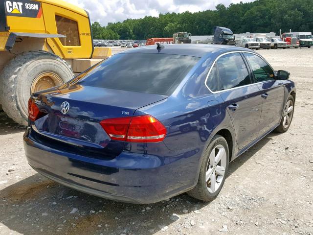 1VWAT7A33EC038824 - 2014 VOLKSWAGEN PASSAT S BLUE photo 4