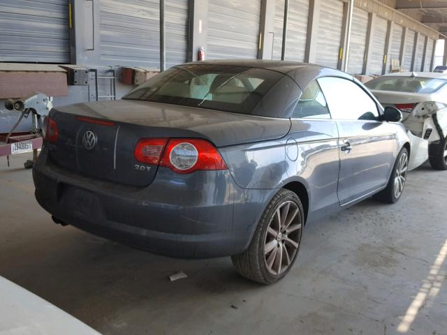 WVWDA71F47V032019 - 2007 VOLKSWAGEN EOS 2.0T S GRAY photo 4