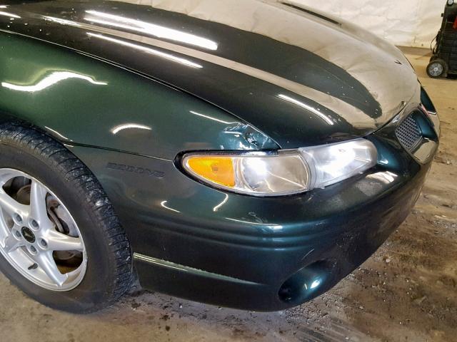 1G2WP52K6XF275157 - 1999 PONTIAC GRAND PRIX GREEN photo 9
