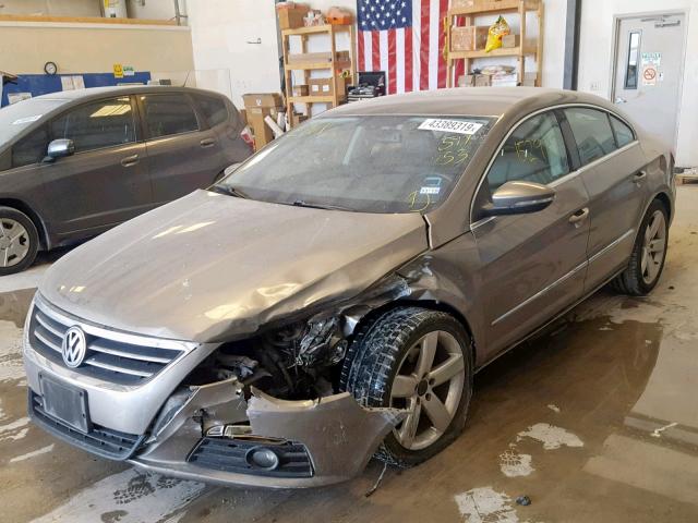 WVWHP7AN2CE511153 - 2012 VOLKSWAGEN CC LUXURY TAN photo 2