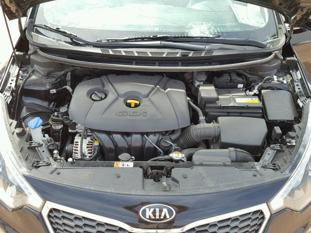 KNAFX4A88G5556892 - 2016 KIA FORTE EX BLACK photo 7