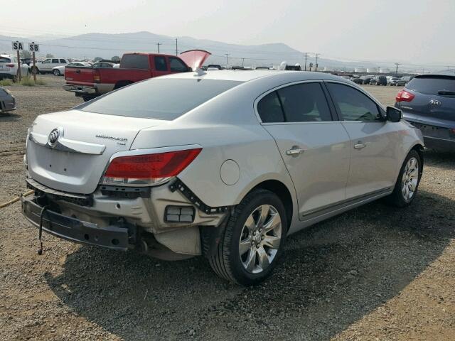 1G4GD5GG8AF146319 - 2010 BUICK LACROSSE C SILVER photo 4