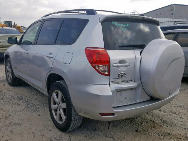 JTMZK34V385023599 - 2008 TOYOTA RAV4 LIMIT SILVER photo 3