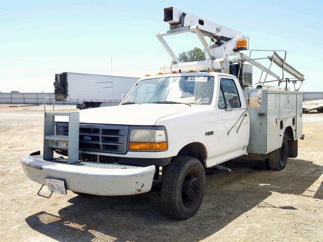 1FDLF47G7VEB91508 - 1997 FORD F SUPER DU WHITE photo 2