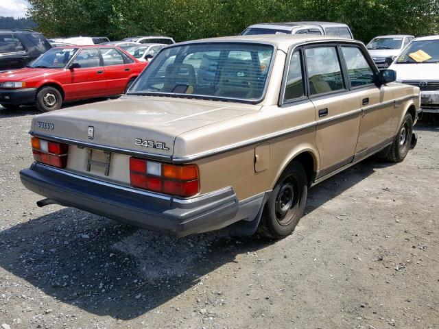 YV1AA8842L1396433 - 1990 VOLVO 240 BASE TAN photo 4